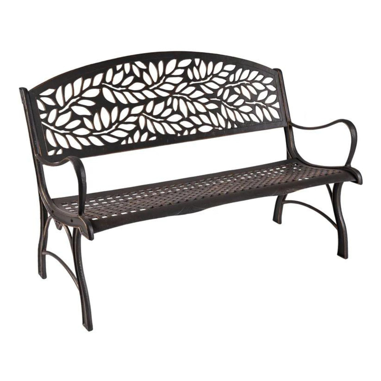 Flora Bench | Cast Iron Outdoor Garden Bench - The Comfort Company