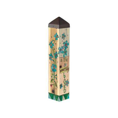 Memorial Garden Art Pole | A Life Beautifully Lived - The Comfort Company