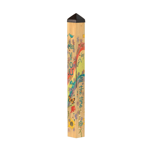 Memorial Garden Art Pole | Miss You Every Day - The Comfort Company