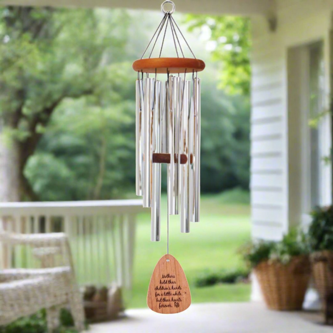 Memorial Wind Chime | Mothers Hold Our Hearts Forever - The Comfort Company