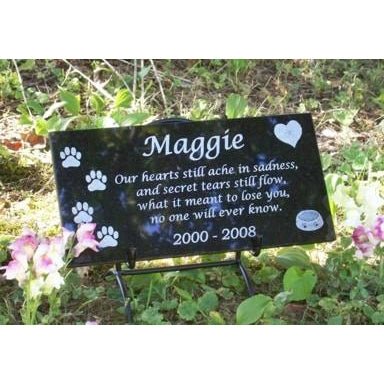 Dog Memorial | Custom Granite Dog Memorial - The Comfort Company