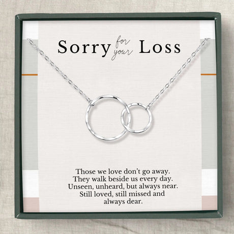 Eternal Rings Memorial Necklace for Loss of a Loved One - The Comfort Company