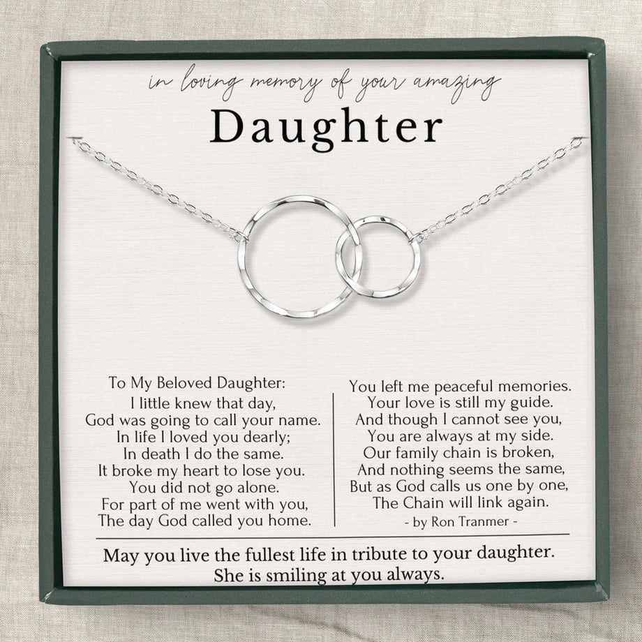 Memorial necklace deals for mom