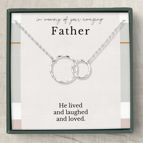 Eternal Rings Memorial Necklace for Loss of Father Gift - The Comfort Company