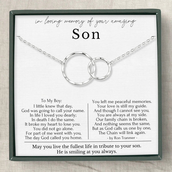 In Loving Memory - Sorry for the Loss of Your Son - Sympathy Gift for –  Liliana and Liam
