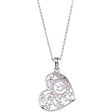 Handprints On My Heart Pendant - Girl - The Comfort Company