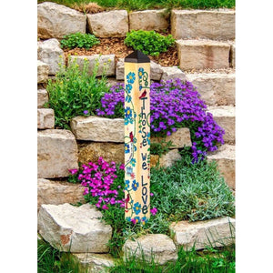 Memorial Garden Art Pole | Always Near - The Comfort Company