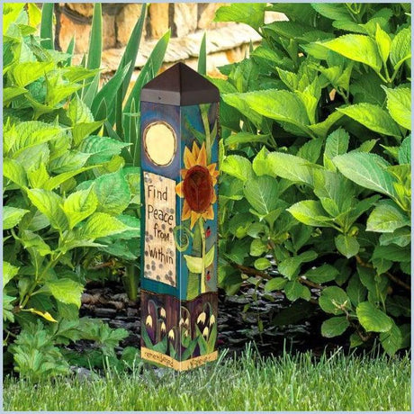 Memorial Garden Art Pole | Never Be Forgotten - The Comfort Company