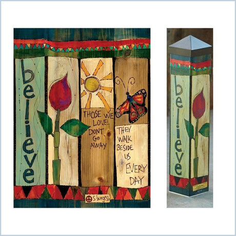 Memorial Garden Art Pole | Those We Love Don't Go Away - The Comfort Company