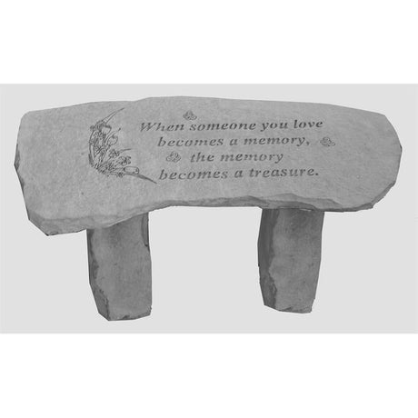 Memorial Garden Bench | When Someone Becomes a Memory - The Comfort Company