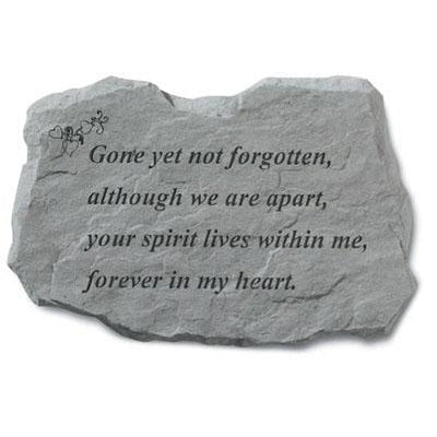 Memorial Garden Stone | Gone Yet Not Forgotten - The Comfort Company