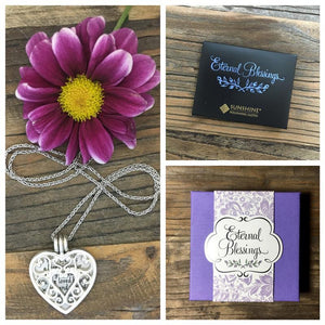 Memorial Jewelry | Eternal Blessings Heart Remembrance - The Comfort Company