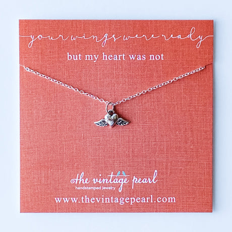 Memorial Necklace | Your Wings Were Ready - The Comfort Company