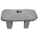 Memorial Photo Bench | If Tears Could Build a Stairway - The Comfort Company