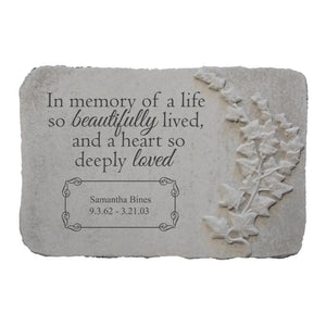 Personalized Garden Memorial | A Heart So Deeply Loved - The Comfort Company